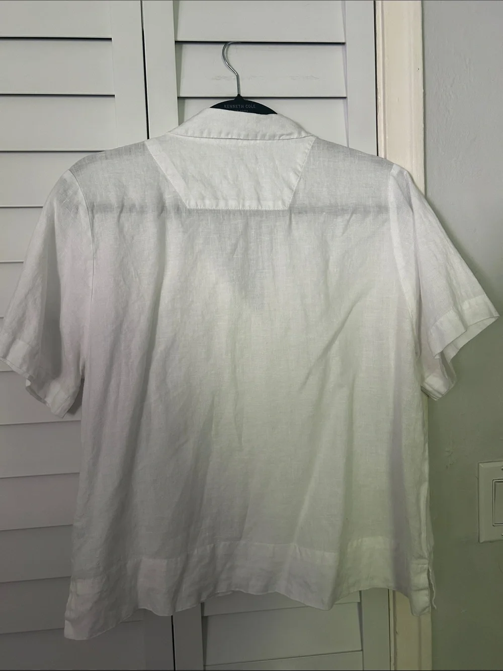 Quince White Short-Sleeve Button-Down Shirt - Picture 9 of 9